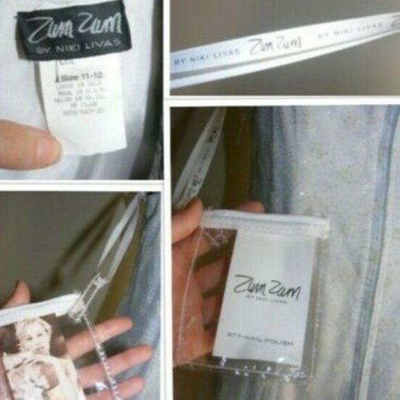 Zum Zum Niki Livas White Glitter Pastel Ombre Prom Dress 90s Y2K - Picture 10 of 17